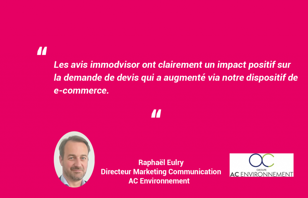 AC Environnement a choisit immodvisor comme solution d’avis clients