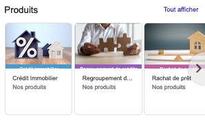 Exemple de “produits” pour un courtier