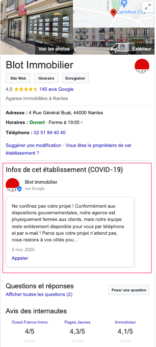 capture fiche google blot immobilier