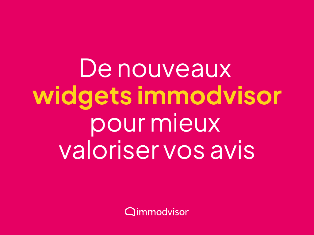 Nouveaux widgets pour mieux valoriser vos avis