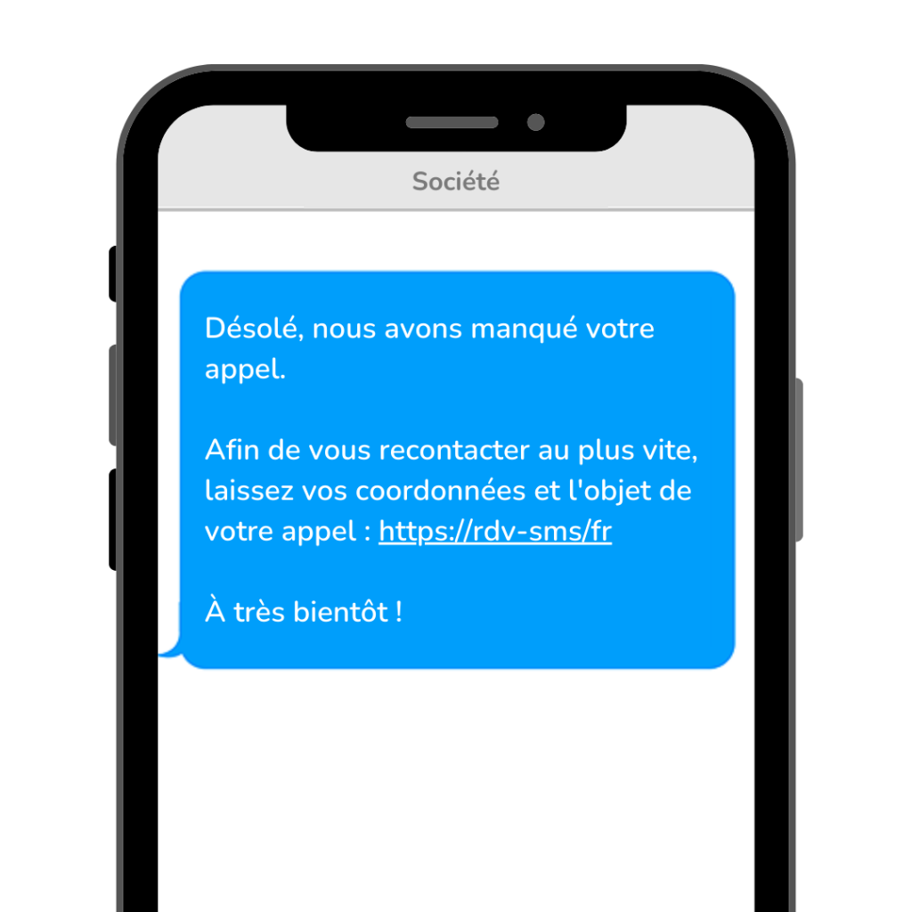 SMS appels manqués