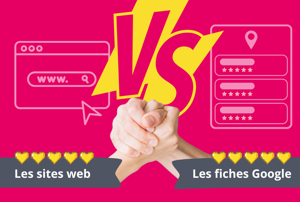 fiche Google vs site web