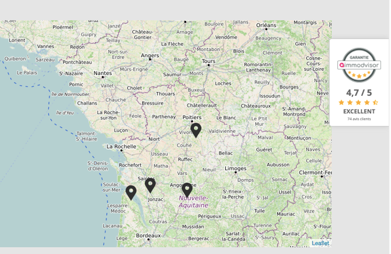 carte localisation entreprise