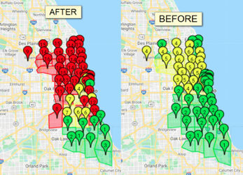 google-vicinity-distance