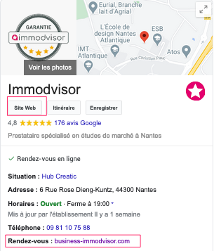capture fiche google immodvisor