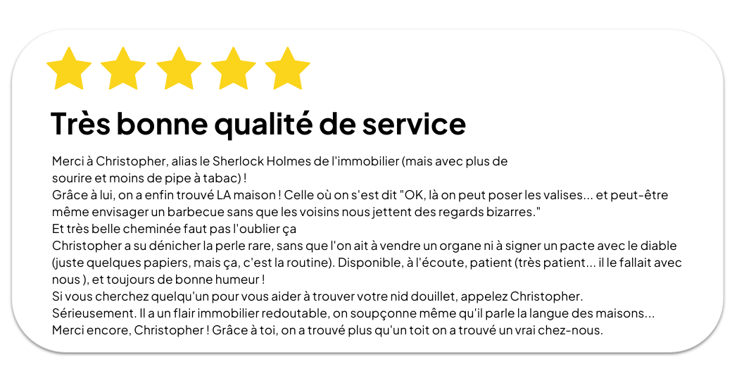 Avis client positif - Sherlock Holmes