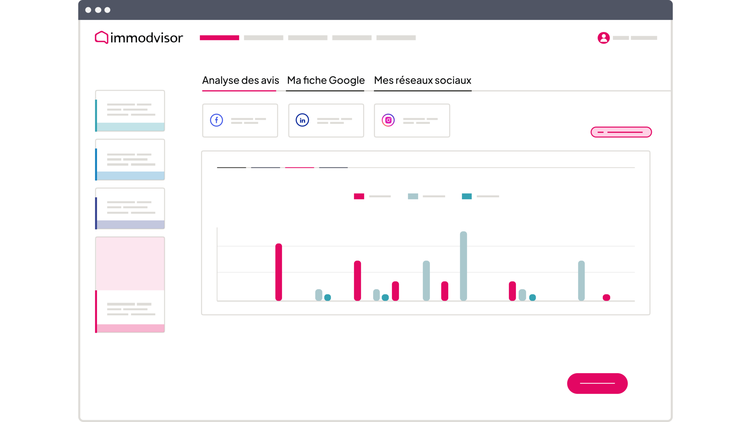 Interface simplifiee immodvisor analyse des avis